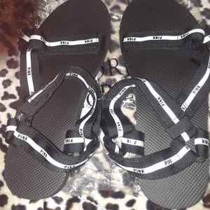 PINK.  SANDALS SIZE LARGE